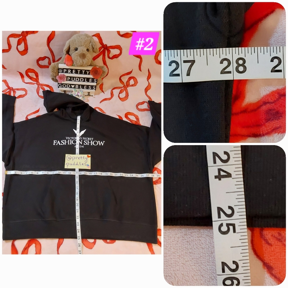 🪽 XXL Victoria's Secret Fashion Show '24 Embroidered Classic Hoodie #2 🪽 - Picture 3 of 14